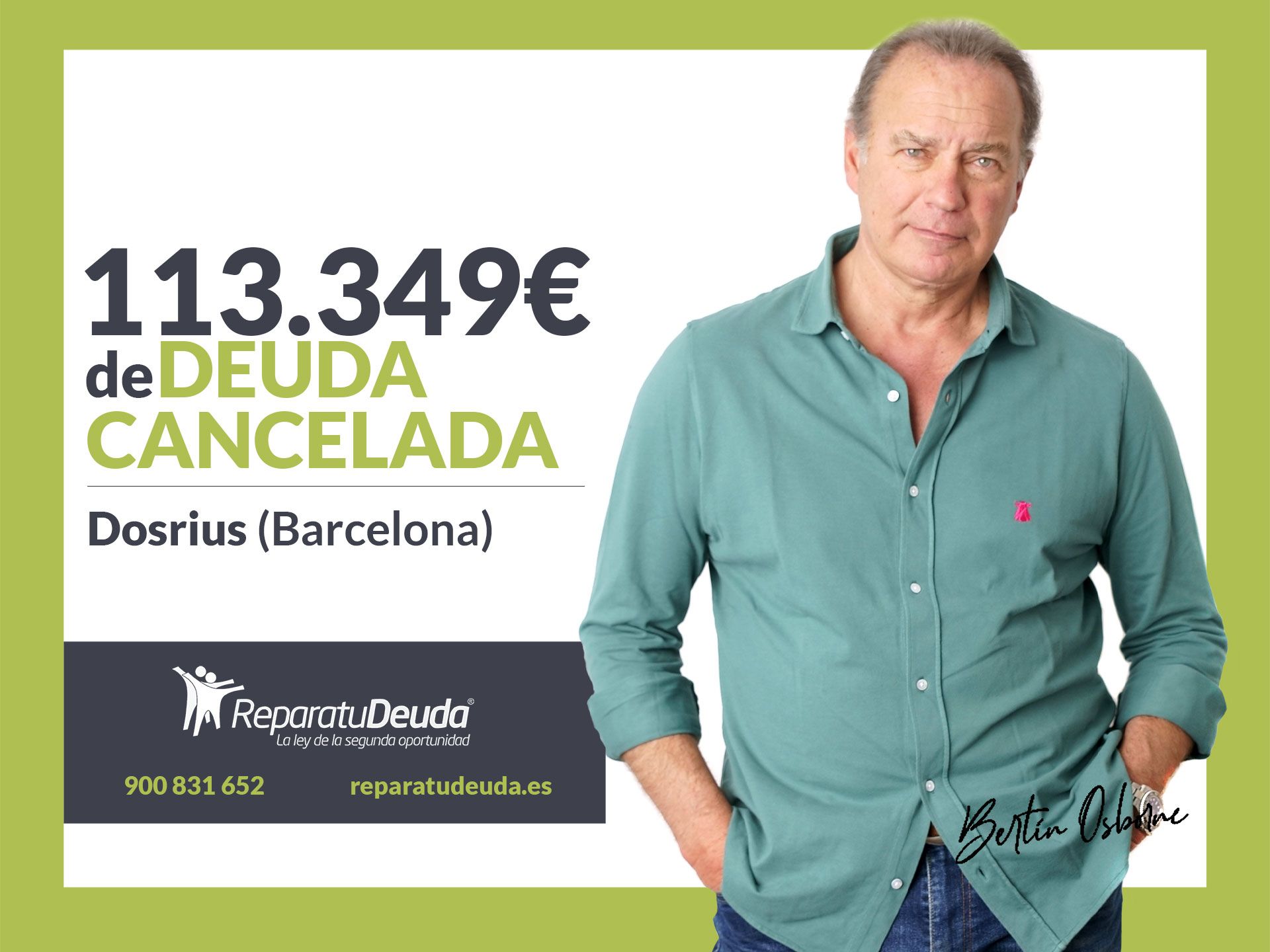 Repara tu Deuda Abogados cancela 113.349? en Dosrius (Barcelona) gracias a la Ley de Segunda Oportunidad