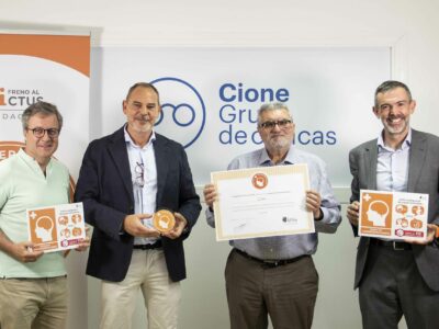 Cione recibe la certificación de «Espacio cerebroprotegido» por la Fundación Freno al Ictus