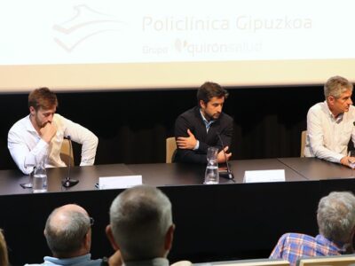Aula de Salud de Policlínica Gipuzkoa sobre Traumatología deportiva avanzada