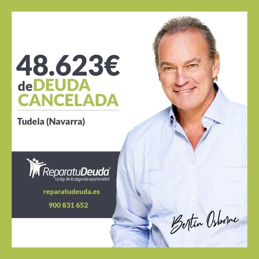 Repara tu Deuda Abogados cancela 48.623? en Tudela (Navarra) con la Ley de Segunda Oportunidad