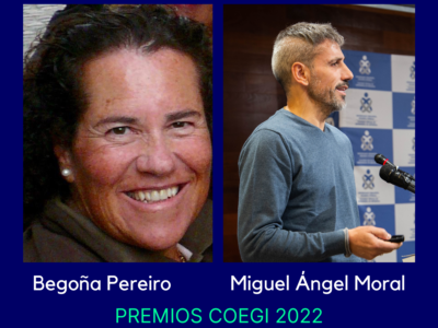 Begoña Pereiro y Miguel Ángel Moral, Premios COEGI 2022 por su trayectoria y contribución al desarrollo de la profesión enfermera