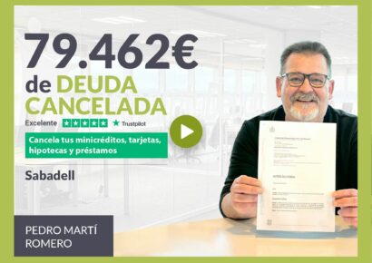 Repara tu Deuda Abogados cancela 79.462€ en Sabadell (Barcelona) con la Ley de Segunda Oportunidad