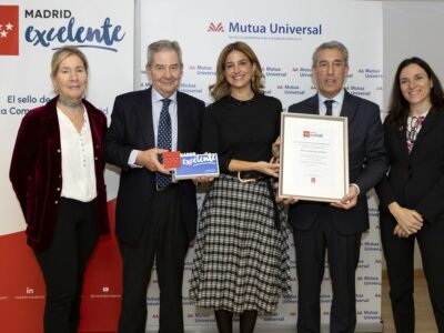 Mutua Universal recibe el sello Madrid Excelente por parte de la Comunidad de Madrid