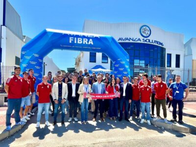 Avanza Fibra recibe a Felipe Moreno y jugadores del Real Murcia en sus instalaciones