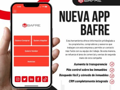 Bafre Inmobiliaria lanza al mercado una novedosa aplicación para dispositivos móviles iOS y Android