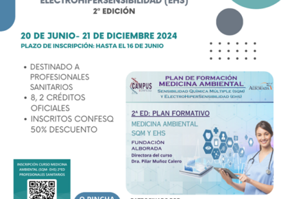 Dirigido a profesionales sanitarios, el campus virtual CONFESQ anuncua la segunda edición de su curso de medicina ambiental