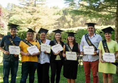 Triplete femenino en el podio de la final del IV Concurso Nacional de Camareros y Metres