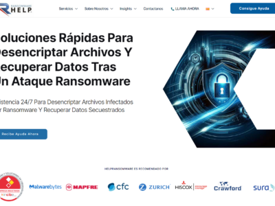 HelpRansomware lanza una nueva tecnología que asegura la recuperación de datos tras ataques ransomware