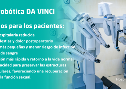 Cirugía robótica Da Vinci: precisión y seguridad en el tratamiento del cáncer de próstata