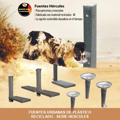 Fuentes Hércules: Plástico reciclado y sostenibilidad para el entorno