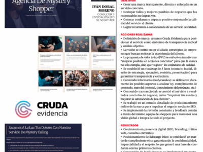 Cruda Evidencia se presenta a los Premios IPMARK en la categoría ‘Top Posicionamiento’ con NeoAttack como aliado estratégico