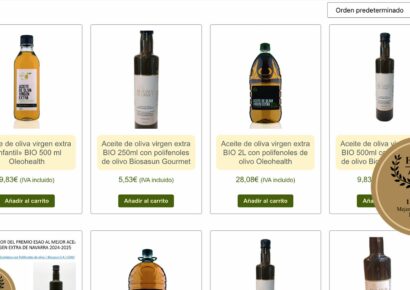 Tienda Allotarra comercializa aceite de oliva variedad Arróniz