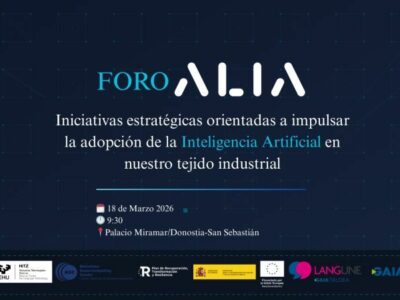 San Sebastián acoge el Foro ALIA, un encuentro organizado por el Centro HiTZ de la EHU, que acercará la IA al entorno empresarial