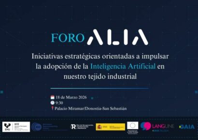San Sebastián acoge el Foro ALIA, un encuentro organizado por el Centro HiTZ de la EHU, que acercará la IA al entorno empresarial