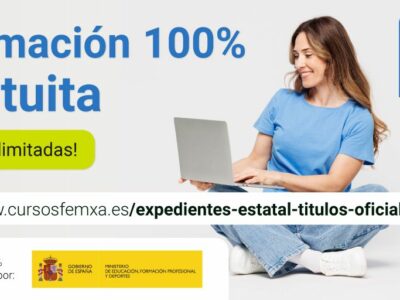 Formación gratuita con certificación oficial subvencionada por el Ministerio de Educación y FP