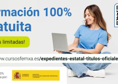 Formación gratuita con certificación oficial subvencionada por el Ministerio de Educación y FP