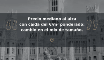 El precio mediano de oficinas y edificios comerciales en Madrid sube un 7,7%, mientras cae el promedio