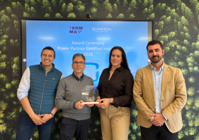 1KOMMA5°: única empresa en España reconocida como ‘Power Partner Certified Installer’ por Sungrow por su excelencia en instalaciones fotovoltaicas
