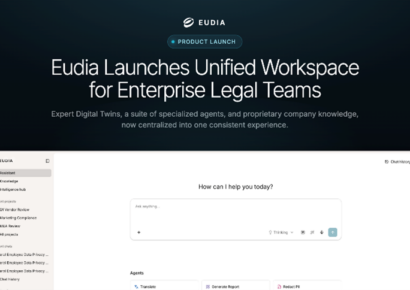 Eudia lanza un espacio de trabajo unificado para equipos legales empresariales