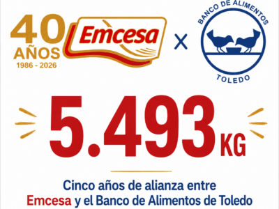 Emcesa y el Banco de Alimentos de Toledo cumplen 5 años de alianza
