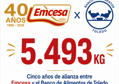 Emcesa y el Banco de Alimentos de Toledo cumplen 5 años de alianza