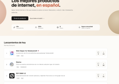 SUBE.dev impulsa los mejores productos digitales con votaciones y listados diarios