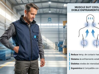 Healthy Suits revoluciona la seguridad laboral frente al calor extremo con el nuevo chaleco Muscle Suit Cool Vest