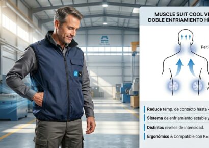Healthy Suits revoluciona la seguridad laboral frente al calor extremo con el nuevo chaleco Muscle Suit Cool Vest