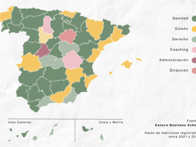 Mapa de la formación online en España: el estudio de Esneca Business School revela qué estudian los adultos españoles y desde dónde