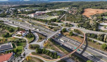 COPISA construirá la nueva pasarela ciclopeatonal sobre la AP-7 en Sant Cugat del Vallès