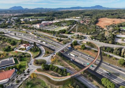 COPISA construirá la nueva pasarela ciclopeatonal sobre la AP-7 en Sant Cugat del Vallès