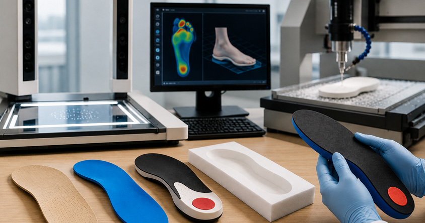 Fabricación de plantillas para pies: tecnología, precisión y confort