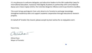 Doctrina Qualitas y su partner canadiense Vital Dignity, reciben el respaldo institucional de la alcaldesa de Toronto y del premier de Ontario