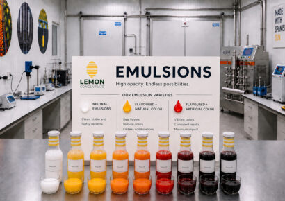 LemonConcentrate lanza una nueva gama de emulsiones para la industria internacional de bebidas