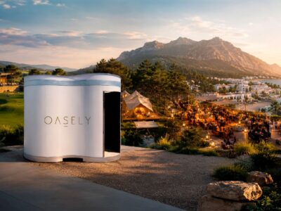 Oasely introduce en España una gama de módulos sanitarios premium para turismo, ocio y eventos