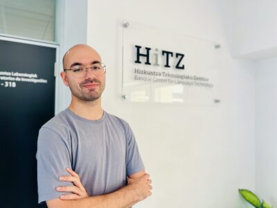 Óscar Sainz, investigador guipuzcoano del Centro HiTZ de la EHU, reconocido entre los mejores jóvenes investigadores en Informática del Estado 