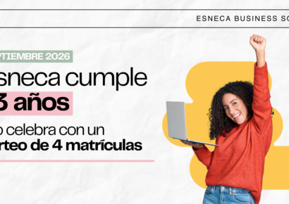 Grupo Esneca Formación celebra su 13.º aniversario sorteando cuatro másteres gratuitos entre su comunidad