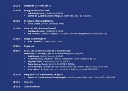 AFME incorpora a Joan Capdevila, consejero de la CNMC, a la jornada sobre los retos de la electrificación